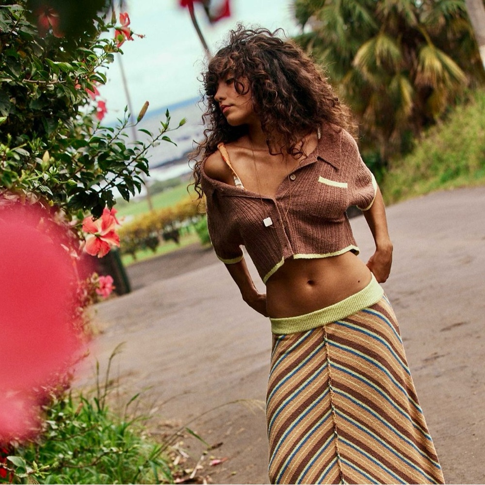 FP SET *skirt and knit top*